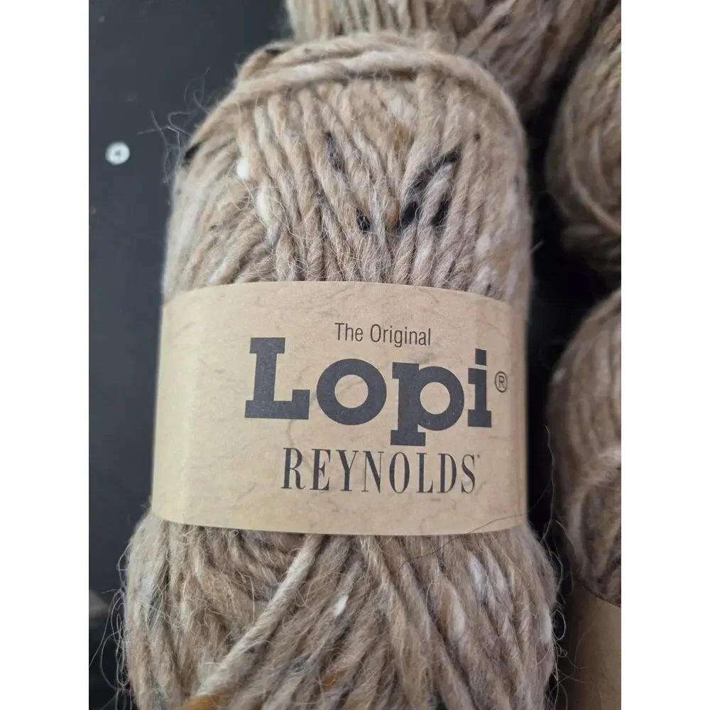 Lot 7 Lopi Reynolds Alafoss Icelandic Wool Yarn Bulky Tweed Knit Lot